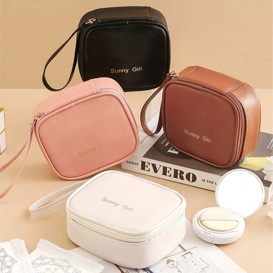 1個衛生棉貼收納袋,防水攜帶衛生巾兜,小型防水和口紅兜 - 白色 - 查看 1