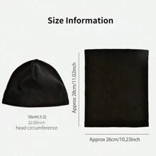 1入男款珊瑚絨面罩帽無沿保暖頭套,適用於機車、山地車、防寒運動圍巾、滑雪帽 - 黑色 - 查看 5