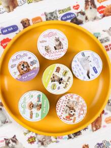 1pc Pet Home Theme Decorative Tape, Doraemon Theme, For Scrapbooking, Diy Album, Diary Planning, Gift Wrapping & Craft Decor - Multicolor - View 11
