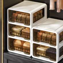 1pc Thickened Drawer Storage Box Household Transparent Underwear Box Clothes Storage Cabinet Clothing Organizing Box Drawer Storage Box - [Underwear] - View 4