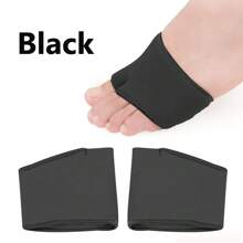1pair Soft Gel Forefoot Cushion Pads Sweat Absorbing Half Socks In Half Size For Anti-Friction - Apricot - View 8