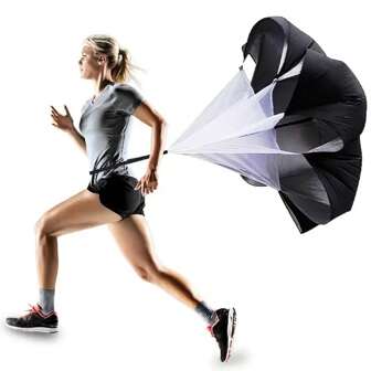 Entraînement D'amélioration De Potentiel Et De Vitesse De Football Avec Parachute De Résistance, Échelle D'agilité, Haies, Cônes, Corde De Vitesse Et Ensemble De Parapluie De Résistance
