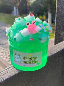 1 套 200 毫升粉紅青蛙史萊姆套件,手工製作 Diy 趣味創作,獨特且獨一無二,可重複使用,密封存儲,適合愛好,緩解壓力,送給朋友的完美節日禮物。 - 彩色 - 查看 1