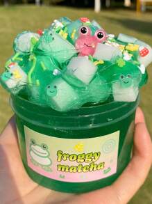 1 套 200 毫升粉紅青蛙史萊姆套件,手工製作 Diy 趣味創作,獨特且獨一無二,可重複使用,密封存儲,適合愛好,緩解壓力,送給朋友的完美節日禮物。 - 彩色 - 查看 4