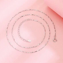 Fashionable 925 Silver Chain Necklace - 2 - View 1