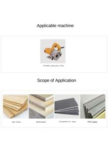 1pc 4-Inch Wood Saw Blade For Angle Grinder, Cutting Machine, Portable Saw And Circular Saw - Multicolor - View 6