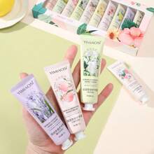 10入組/盒花果香手霜禮盒,保濕、芳香、有效防護乾燥、龜裂皮膚,是理想的禮物 - 彩色 - 查看 6