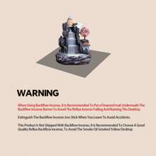 1pc Resin Waterfall Backflow Incense Burner Used For Home, Office Indoor Decoration Or Gift - Multicolor - View 8