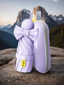 Ultra-Lightweight Portable Capsule Umbrella, UV Protection, Mini 5-Fold Umbrella - Purple - View 10