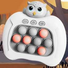 1入手持式推泡泡遊戲機，4種模式打地鼠玩具，有趣的反應訓練挑戰遊戲，消磨時間減壓玩具，生日禮物。（需要3節AAA電池（不包括在內） - 小貓頭鷹 - 查看 3