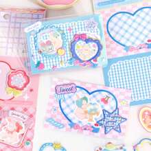 1 8pcs Three-Dimensional Sticker Set, Cute Photo Studio Series, Korean Ins Cute Handbook Stickers - Multicolor - View 4