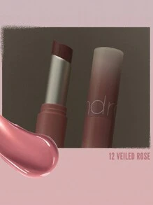 Rom&nd Romand GLASTING Melting Lipstick, 12 Colors: Veiled Rose, Airy Skin-Melt Film, Blurred Iris Glow, Lip-Breathe Adherence, Peach Tea Jelly Sheer, Cool Rose , Frosted Mint Oxygen - Glasting 12 Veiled Rose - View 5