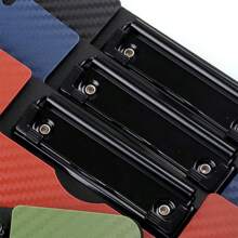 3 件/包 黑色、藍色、綠色、紅色便攜式資料夾 - 紅色 - 查看 4