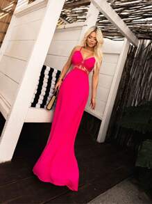 Women Dresses - 粉色 - 查看 3