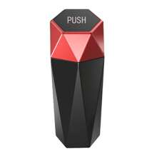 1pc Car Mounted Pressing Type Garbage Can Storage Box - Flower Pattern - View 11