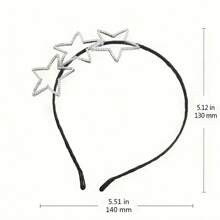 1/2 chiếc Băng đô hình ngôi sao năm cánh khoét rỗng đính đá toàn bộ cho nữ, đơn giản và tinh tế, phụ kiện tóc ngọt ngào và cá tính, băng đô mỏng dễ phối đồ, có kẹp, phù hợp cho phái nữ, phong cách Y2K, băng đô cài tóc, băng đô vòng, phụ kiện đội đầu, phụ kiện làm đẹp tại nhà, phụ kiện tóc - Nhiều màu - Xem 5