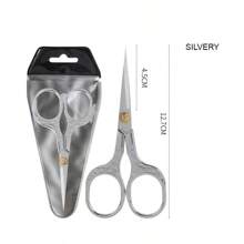 1 Piece Stainless Steel Office Scissors, Vintage Plum Blossom Handmade Paper Scissors - Gold - View 6