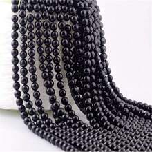 6/8/10 毫米天然石珠石圓形真石串珠散裝寶石孔尺寸 1 毫米 Diy 光滑珠子適用於手鍊項鍊耳環珠寶製作 - 串珠 - 查看 6