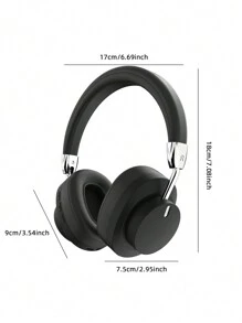 1 件黑色新款耳机，极具吸引力，全包耳，电子竞技游戏耳机，男女皆宜的最佳礼物 - 黑色 - 查看 3