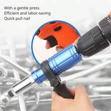 Aluminum Alloy Pull Rivet Conversion Head Component, Electric Drill To Rivet Gun Conversion Part