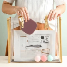 Joyero de viaje resistente con espejo, y organizador de joyas para mujer - Multicolor - Ver 4