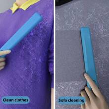 寵物用品寵物毛髮去除刷,適用於地毯,清潔狗毛,貓毛,黏性刷子,家用寵物美容工具 - 藍白色 - 查看 8