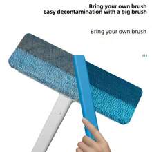 寵物用品寵物毛髮去除刷,適用於地毯,清潔狗毛,貓毛,黏性刷子,家用寵物美容工具 - 藍白色 - 查看 6