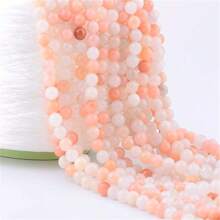 6/8/10 毫米天然石珠石圓形真石串珠散裝寶石孔尺寸 1 毫米 Diy 光滑珠子適用於手鍊項鍊耳環珠寶製作 - 串珠 - 查看 67
