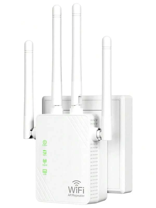 KKH Easy Setup Wifi Repeater Extender Long Range Wireless Internet  With Ethernet Port, Wifi Booster And Signal Amplifier High Speed