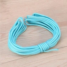 Vera Chiu 1 件/5 件 122 吋夜光繩,4 毫米 9 股夜光繩,用於戶外帳篷拉繩,搭配手鍊鑰匙扣狗項圈 Diy 繩 - 藍色 - 查看 2