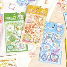 1 8pcs Three-Dimensional Sticker Set, Cute Photo Studio Series, Korean Ins Cute Handbook Stickers - Multicolor - View 1