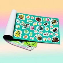 1 6-trang Hình dán Sách Của Hình dán , Theo chủ đề động vật Giáo dục DIY Tự dính Viết tháu Hình dán Món quà - Nhiều màu - Xem 5