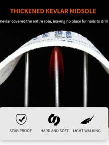 工作鞋男靴防砸工作鞋带钢头鞋男工作靴防刺运动鞋男式钢头防砸防刺橡胶底低帮时尚耐磨工作鞋，男式四季工作靴 - 黑色 - 查看 8