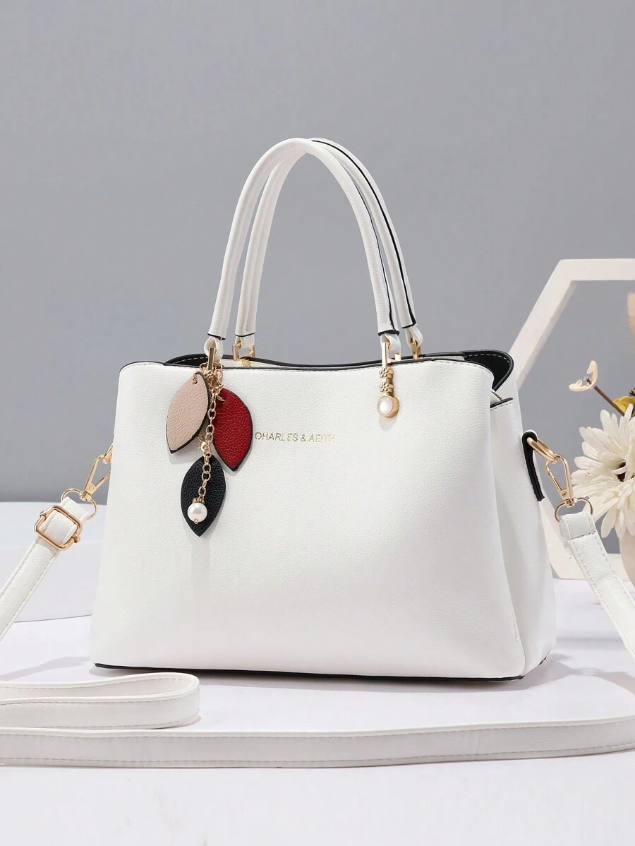 新款经典优雅女士手提包，时尚、耐用、容量大、可单肩和斜挎，设计百搭