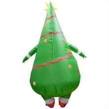 1pc Inflatable Christmas Tree Costume Fancy Party Cosplay Outfit Christmas Inflatable Costume - Red - View 3