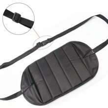 1 件黑色戶外吊床,現代簡約懸掛腳凳,適合長途旅行、辦公室午睡、汽車騎行、火車和飛機睡覺腳吊床 - 黑色 - 查看 3