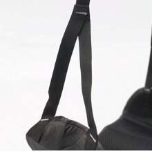 1 件黑色戶外吊床,現代簡約懸掛腳凳,適合長途旅行、辦公室午睡、汽車騎行、火車和飛機睡覺腳吊床 - 黑色 - 查看 2