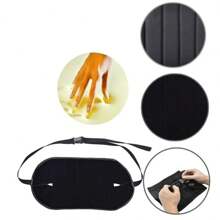 1 件黑色戶外吊床,現代簡約懸掛腳凳,適合長途旅行、辦公室午睡、汽車騎行、火車和飛機睡覺腳吊床 - 黑色 - 查看 6