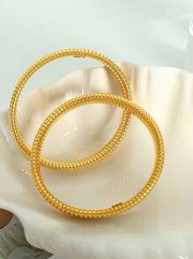 鍍金 18k 可彎曲蛇皮手鐲,時尚奢華誇張個人化手鍊不褪色 - 金色 - 查看 5