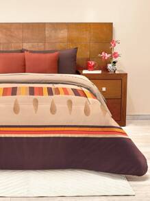 Home Elephant Edredón Con Sabanas King Size Beige Dos Vistas Bilbao - Beis - Ver 1