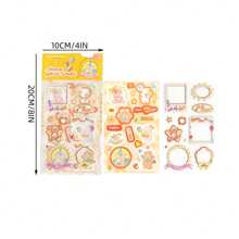 1 8pcs Three-Dimensional Sticker Set, Cute Photo Studio Series, Korean Ins Cute Handbook Stickers - Multicolor - View 2