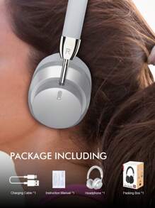 1 件黑色新款耳机，极具吸引力，全包耳，电子竞技游戏耳机，男女皆宜的最佳礼物 - 黑色 - 查看 6