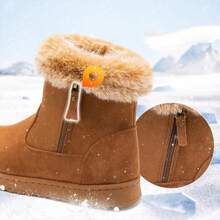 Women's Winter Mid Calf Warm Ankle Snow Booties