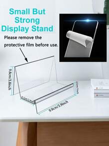 1pc Acrylic Wallet Display Stand, Handbag Storage Rack, Multi-Function Desktop Perfume Display Shelf, Store Commercial Shelving - Clear - View 6