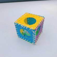 Small Pet Toy For Hamster, Guinea Pig, Rabbit To Play And Chew - Multicolor Sponge Gourd Toy - Grey - View 6