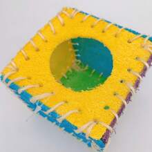 Small Pet Toy For Hamster, Guinea Pig, Rabbit To Play And Chew - Multicolor Sponge Gourd Toy - Grey - View 4