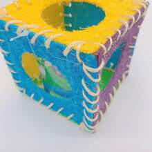 Small Pet Toy For Hamster, Guinea Pig, Rabbit To Play And Chew - Multicolor Sponge Gourd Toy - Grey - View 5