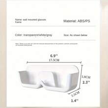 1入組優雅眼鏡收納盒,不需打孔即可掛在牆上,展示眼鏡、太陽眼鏡 - 多色 - 查看 3
