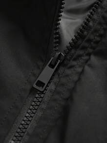 Men'S Thermal Hooded Jacket Gym Clothes Men - Black - View 4