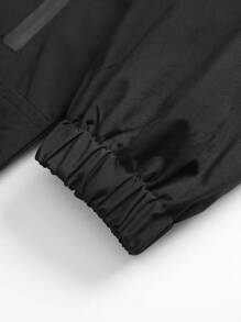 Men'S Thermal Hooded Jacket Gym Clothes Men - Black - View 5